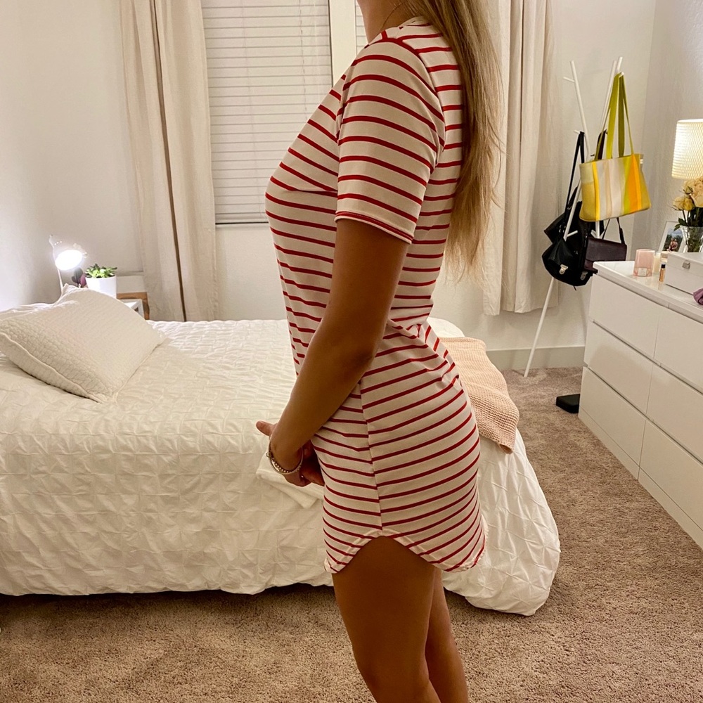 Striped T Shirt Dress